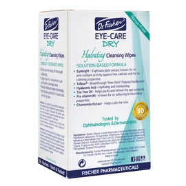 Dr. Fischer Eyelid Wipes for Clear Eyes. Everyday Eye Wipes for Dry, Red or Allergy Eyes. Hypoallergenic Makeup Remover.