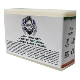 Vivo Natural Jabón con Bergamota 100g - Crecimiento Capilar, Barba y Bigote, Hidratación Profunda