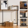 HLDIRECT 71 Inch Couch Table Behind Sofa with Double Storage