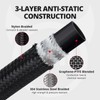 EVIL ENERGY Conductive 6AN PTFE Fuel Line Hose, Antistatic E85