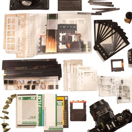 94Pcs Vintage Photo Themed Scrapbooking Kits, Movie Film Scrapbook Kit for Film Stickers and Journaling Supplies , Waterproof Album Tape Stickers for Journal Collage, Planner, DIY Craft