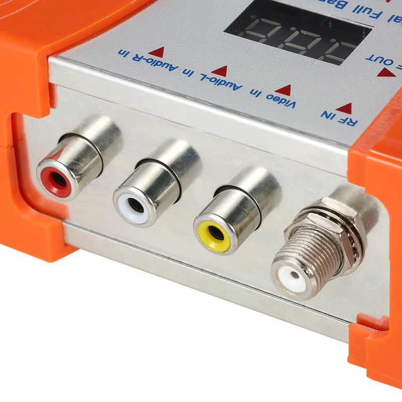 Compact RF Modulator Audio Video TV Converter RHF UHF Signal