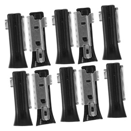 Ipetboom 10pcs Eyebrow Trimmer Replacement Blades Compatible with Electric Razors Skin Friendly Design for Gentle Trimming Easy Swap Travel Friendly Accessories Black