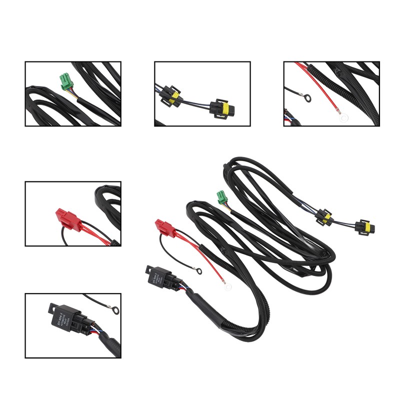 Fog Light Switch Wiring Kit Switch Wire Harness with 40A