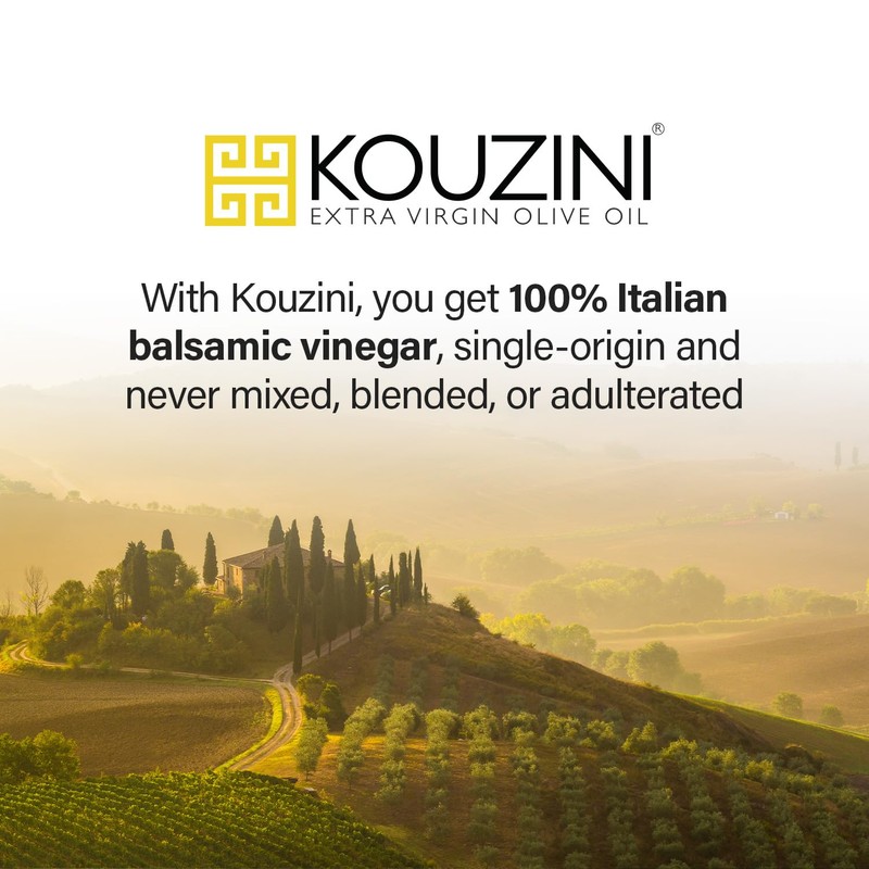 Kouzini Ultra Premium Balsamic Vinegar, 60ml 6 pack Aged Balsamic