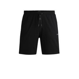 BOSS Men's Mix & Match Short CW Shorts Made of Stretch Cotton with Drawstring Waist and Logo Embroidery, Black 1