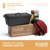 KUHA Cast Iron Bread Loaf Pan with Lid + Heat