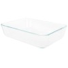 Pyrex (1) 7210 3-cup Glass Dish & (1) 7210-PC Green
