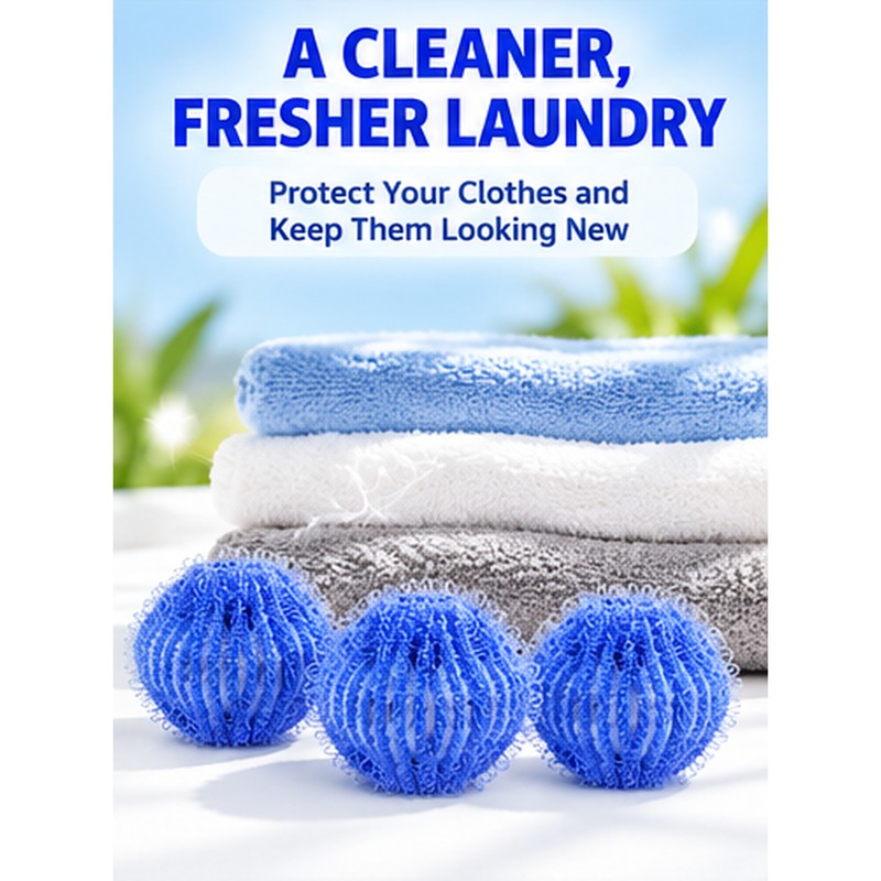 12 pcs Reusable Pet Hair Remover Laundry Balls for Washing