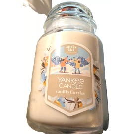Yankee Candle NEW Yankee Candle VANILLA FLURRIES 22oz LARGE Jar Candle APRES SKI COLLECTION 🎿