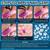 Nail Art Rhinestone Glue Gel&2 Boxes 3D Charms Accessories Kit