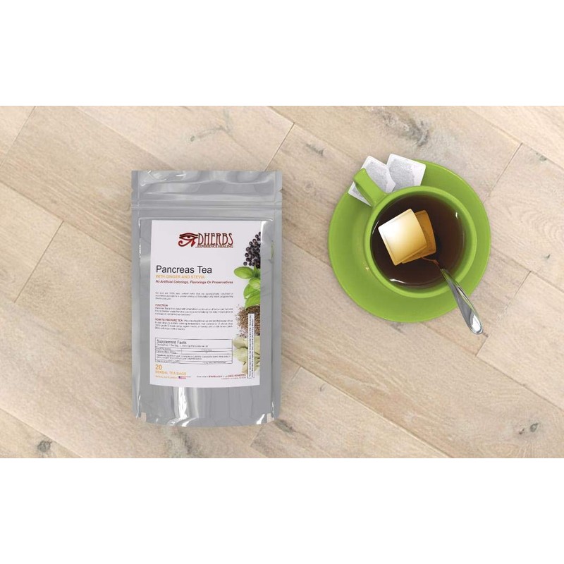 Herbal Pancreas Tea, Cleanse with Juniper, Fenugreek, and Gymnema (20