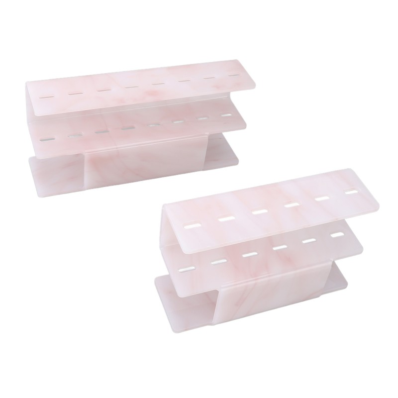 2Pcs Tweezers Organizer Rack 6 Holes and 8 Holes Plastic