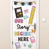 Classroom Door Cover Decoration Sticker, Our Story Begins Here Window