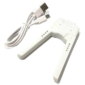 Audiofan Joycon Charging Grip Switch Dock Adapter Switch Remote Control Joycon Grip Joycon Charger Safe Charging Easy Installation Convenient Carry Ultra Lightweight White