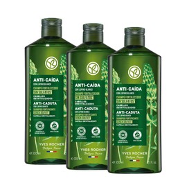 YVES ROCHER - Kit Shampoo Anticaída - sin Sulfatos con Lupino Blanco - 3 Piezas de 300 ml, Fortalece y Reduce la Caída