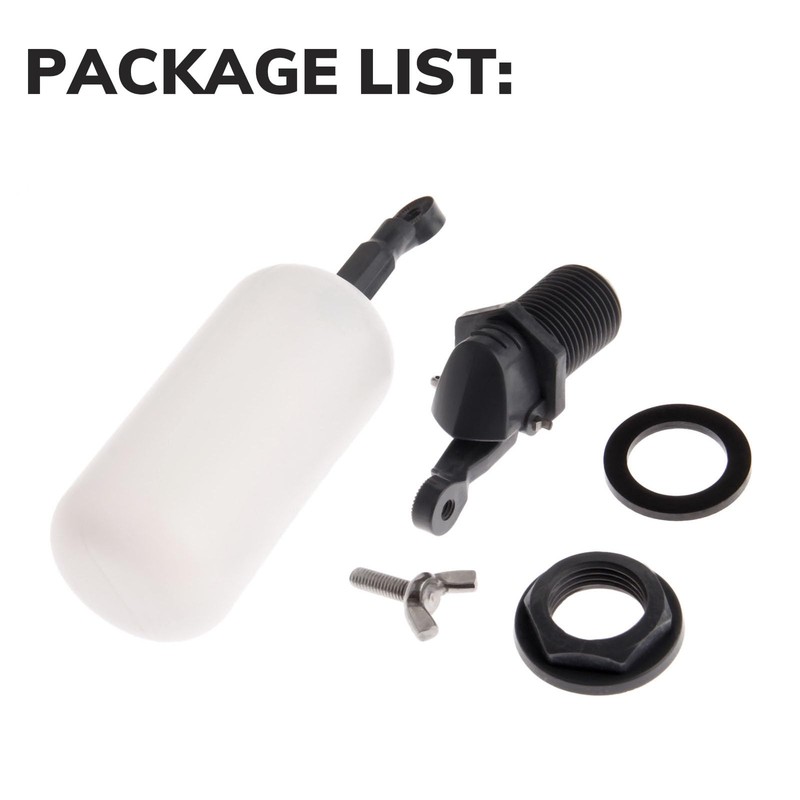 Hicello 1/2" Float Ball Valve Adjustable Mini Water Level Control