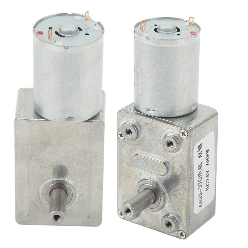 DC24V Double Shaft Worm Gear Motor 4632‑370 High Accuracy Speed