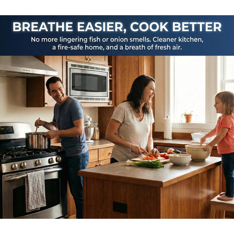 Amazinpure CFK4 Range Hood Carbon Filter Compatible with Cosmo Filter