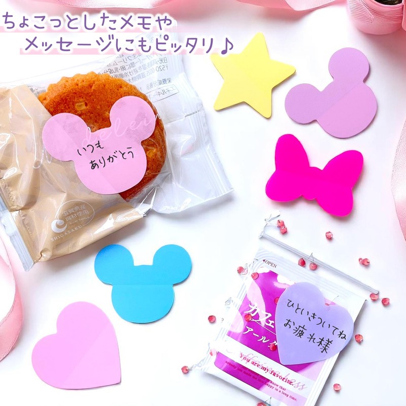 AbonAbon Cute Sticky Notes, Convenient Translucent Film, 10 Color Set,