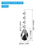 PATIKIL Teardrop Crystal Chandelier Pendants Beads, 10 Pack 125mm Length