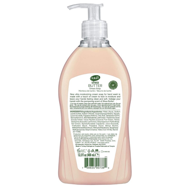 Dalan Shea Butter Cream Ultra Moisturizing Liquid Hand Soap for