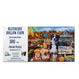 SUNSOUT INC - Blueberry Hollow Farm - 300 pc Jigsaw Puzzle by Artist: Karen Burke - Finished Size 18" x 24" - MPN# 72060