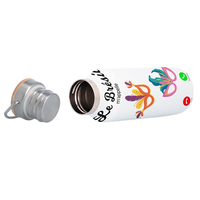 Stainless Steel Thermos Flask - Brazil Calls Me Carnival Rio