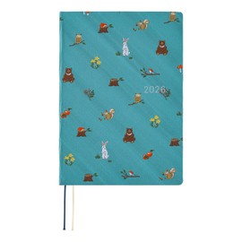 Hobonichi Techo HON A5 2026 - Bow & Tie: In the Forest (English, January Start Planner)