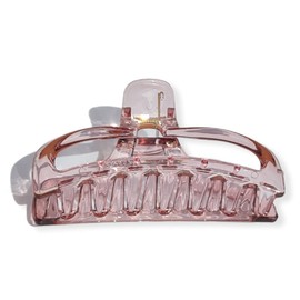 Transparent Acrylic Hair Claw 5 Colours to choose from (Transparent Pink)