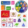 Auchq Circle Time Learning Center Cards Set Including Calendar Weather