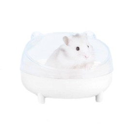 Leadigol Hamster Bathroom, Hamster Bathtub Box, Hamster Sand Bath Container, Hamster Bathing Bowl, Transparent Hamster Sand Bath Container, Hamster Transparent Bathing Tub