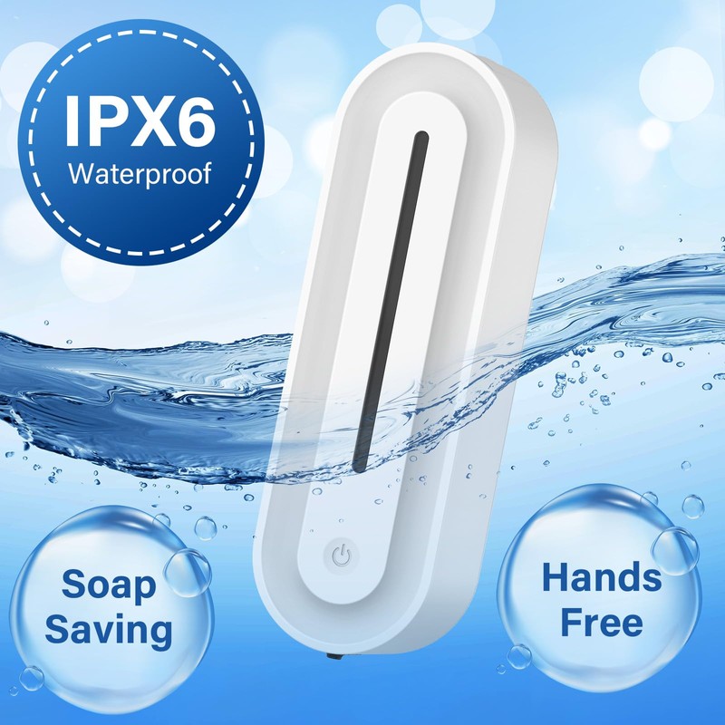 Automatic Soap Dispenser Wall Mount for Bathroom, 14.2oz Rechargeable Touchless