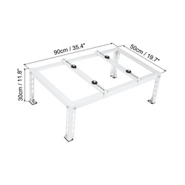PATIKIL Ground Stand for Mini Split Air Conditioners, AC Support Bracket Holder Base for 9000 to 24000 BTU Condenser AC Heat Pump System, 400lbs, 90x50x30cm