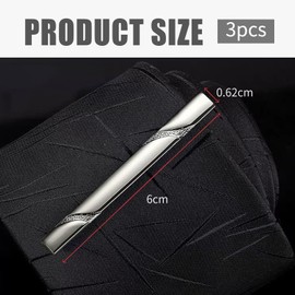 Batheidon 3 Piece Tie Clip Set for Men - Classic Copper Tie Clip for Business, Wedding and Everyday Use - Elegant Tie Clips for Various and Occasions, Non-Precious Metal, No