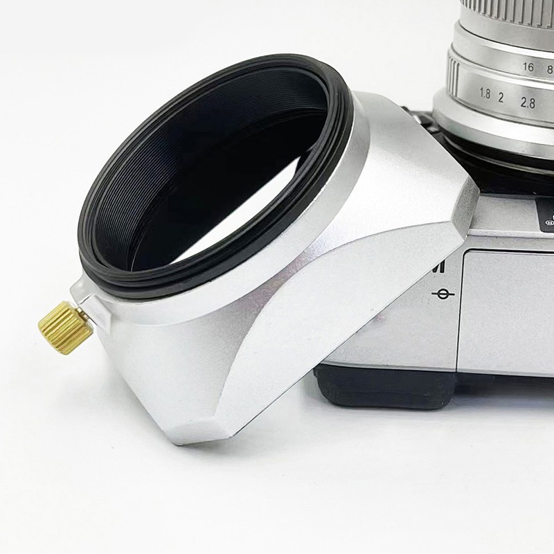 Lens Hood Square Retro 46mm Lens Hood Shade for Digital