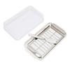 Stainless Steel Butter Cutter Box Cheese Storage Container with Transparent
