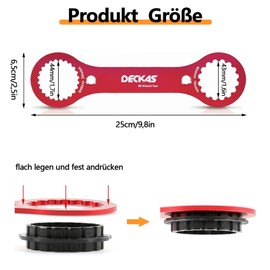 GVPOELR Centerlock Tool, BB Wrench, Bicycle Bottom Bracket Wrench, Bottom Bracket Remover, Bottom Bracket Tool, Wrench, Bicycle Repair Tool, for Bicycle Repairs, Red