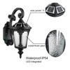 HOLKIRT Solar LED Wall Light Outdoor, Dimmable Waterproof LED Wall
