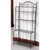 International Caravan 523767-OG-145553-O-783298 Bakers Rack, Antique Black