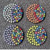 Wq Warmqing Glass Mosaic Tiles for Crafts,200g Mini Circle Mosaic