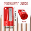 Dplolng 4 Pack Carpenter Pencil Sharpener,Flat Pencil Sharpener Construction Pencils