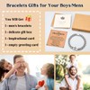 IKIATY Grandson Bracelet Gifts from Grandma, Teenage Boys Gifts, Birthday