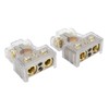 2 Pcs Battery Terminal Connectors 0/2/4/6/8AWG with Shims Protector Cover