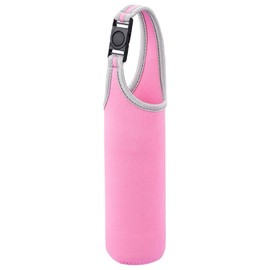 Plus Nao Water Bottle Cover, Bottle Cover, Plastic Bottle Cover, Holder, Case, Cold Insulation, Thermal, Handheld, 39.4 fl oz (1,000 ml), 26.5 fl oz (750 ml), 14.2 fl oz (420 ml), Pink 33.8 x 8.3