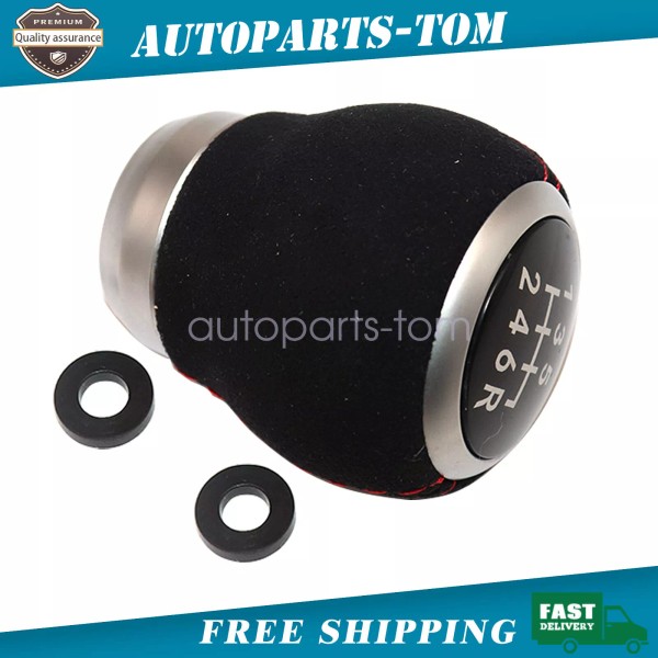 Soillar 6 Speed Shift Knob Gear Weighted Alcantara For 2004-2021