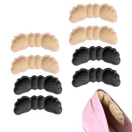 4 Pairs Foam Heel Pads for Shoes,Heel Cushion Inserts Anti-Slip Heel Grips for Shoes Too Big,High Heels Comfort Protector Liners for Women Men,Prevent Slipping Blisters