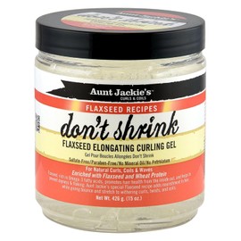 Aunt Jackie's Don't Shrink Flaxseed Elongating Curling Gel, 15 Ounce