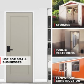 Kwikset SmartCode 955 Light Commercial 10-Button Keypad Matte Black Electronic Kingston Lever, Featuring Convenient Keyless Entry, 3-Year Battery Life and High Traffic Durability