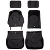 ボンフォーム(BONFORM) シートカバー ドライビングシート 軽トラック フロント2枚 防水 ケイトラ2014フロント-2 ブラック 2140-33BK